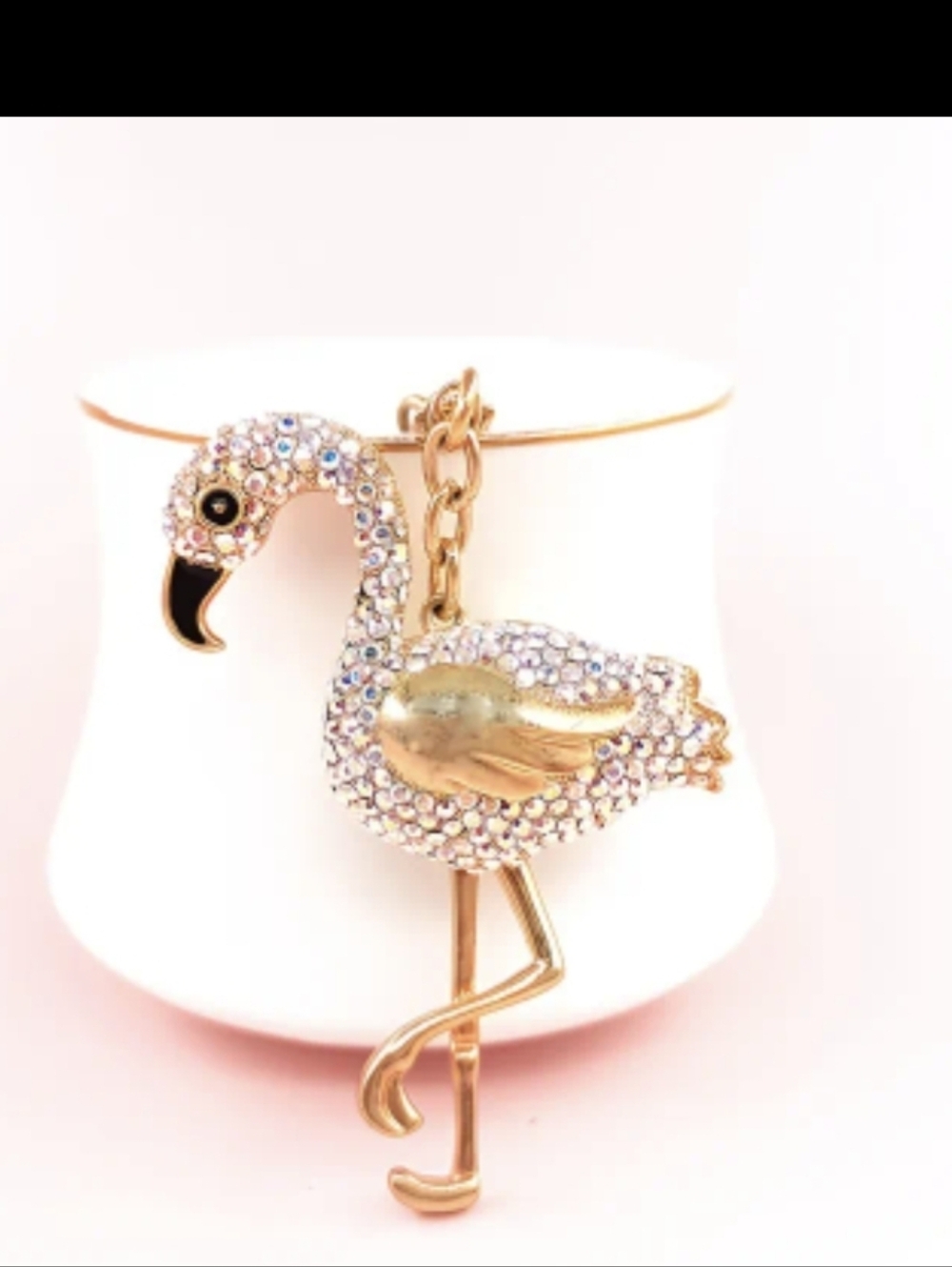 Flamingo Bag Charm/ Keychain New